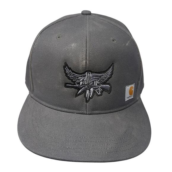 Carhartt Snapback Hat Gray One Size Embroidered Adjustable W/Tags - Picture 1 of 11